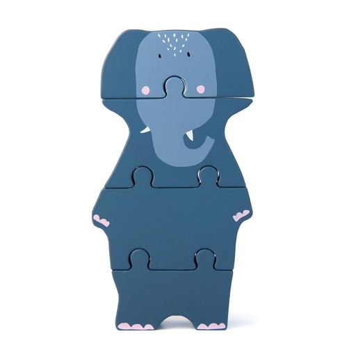 Dierenvormpuzzel mrs. elephant