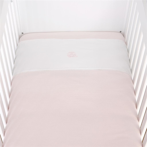 Donsovertrek bed (bekken) cotton pink