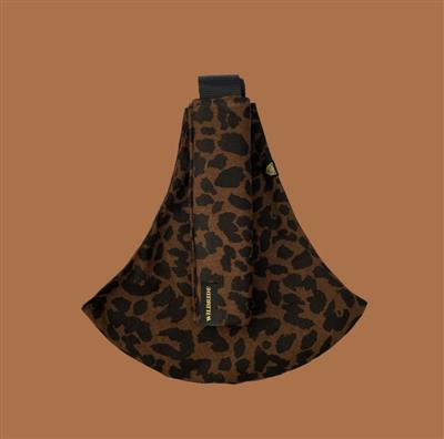 Kinderdraagzak Print leopard brown