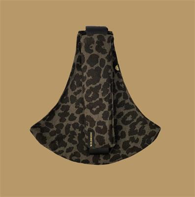 Kinderdraagzak Print leopard grey