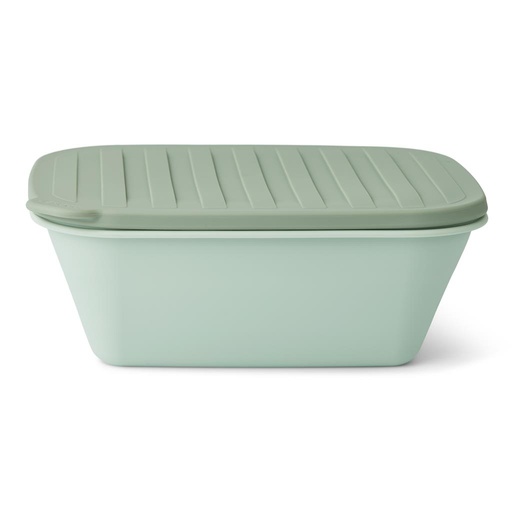 *Lunchbox plooibaar Franklin dusty mint - faune green mix