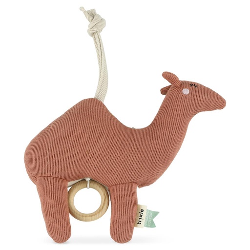 Muziekknuffel gebreid camel