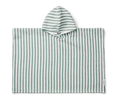 Poncho Paco stripes peppermint / white