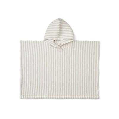 Poncho Paco stripes white / sandy