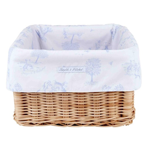 Rieten mandje sweet blue (print)