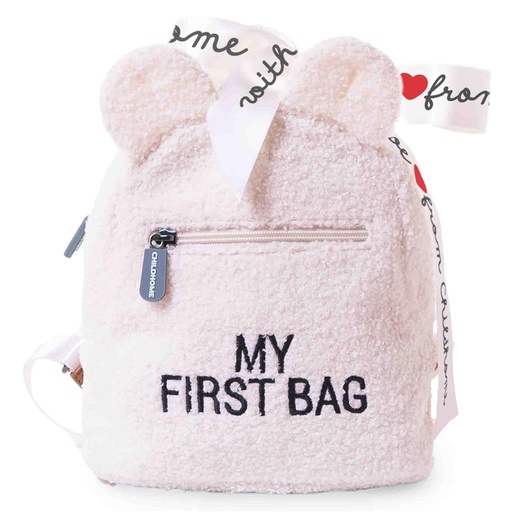 Rugzakje my first bag teddy ecru