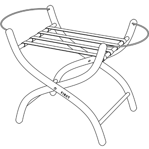 Staander voor draagwieg Moses basket white