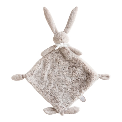 Knuffeldoek (doudou) konijn Ella grijsbeige