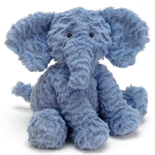 Knuffel fuddlewuddle olifant (medium) donkerblauw