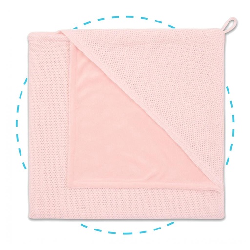 Wikkelcape classic soft classic roze