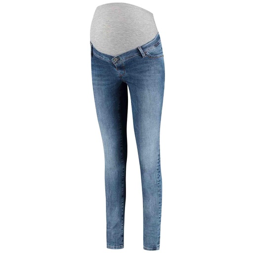 Zwangerschapsbroek (jeans) super skinny stone wash