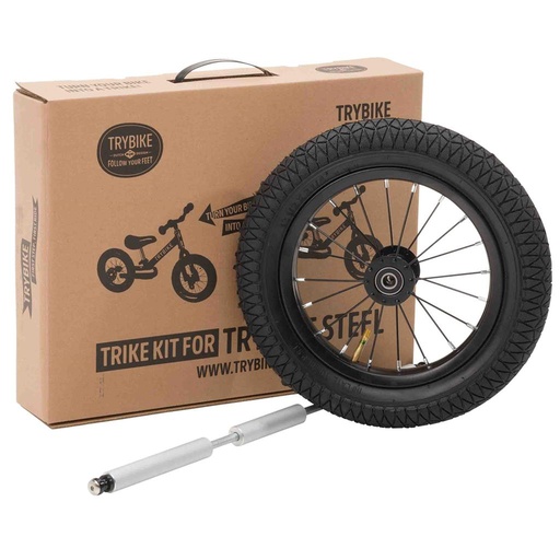 Trike kit (zwarte banden) voor loopfiets