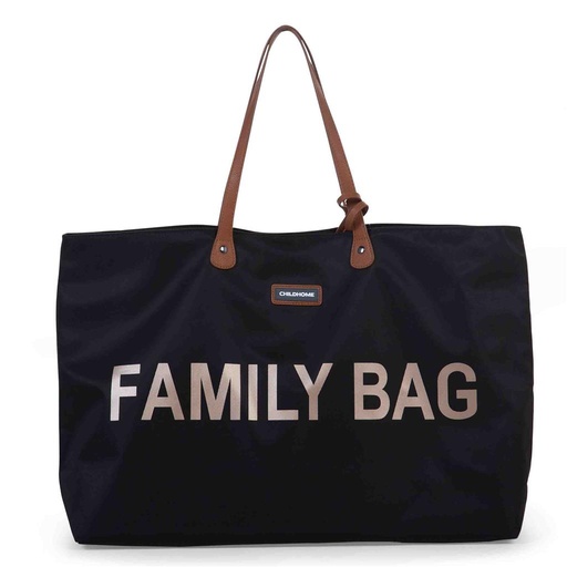 Verzorgingstas family bag zwart-goud