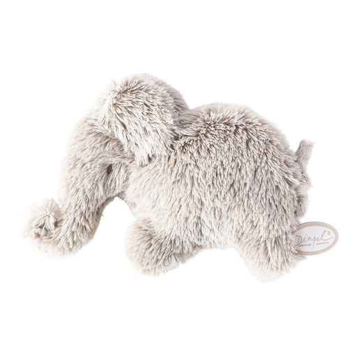 Knuffel olifant Oscar mini pancake grijsbeige