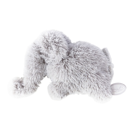 Knuffel olifant Oscar mini pancake lichtgrijs