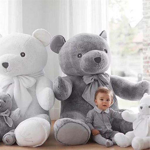 XL Teddybeer 100cm Zoe grey