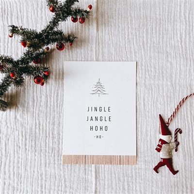 Wenskaart Kerst jingle jangle