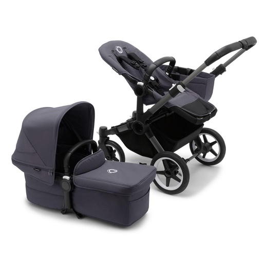 Kinderwagen Donkey5 (mono, complete) graphite-stormy blue