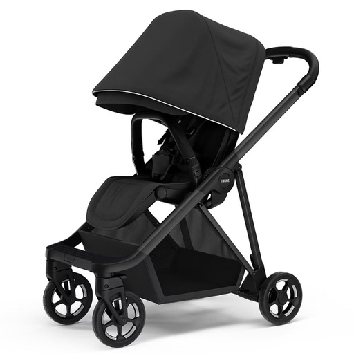 Kinderwagen shine black on black