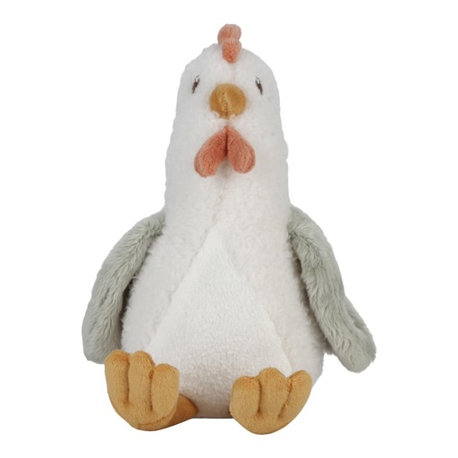 Knuffel kip Little Farm 17cm