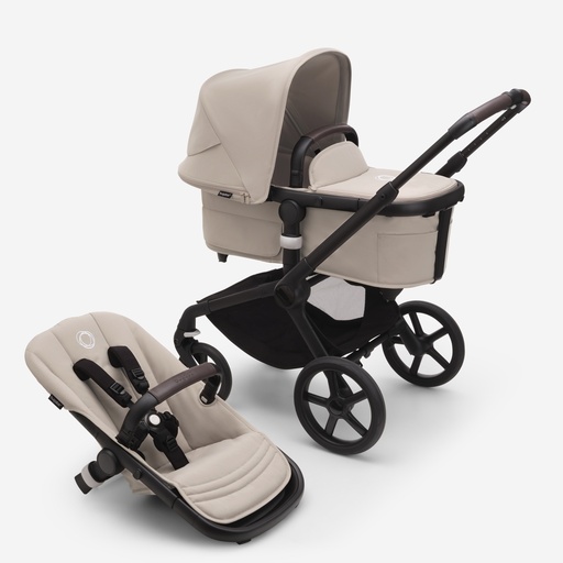 Kinderwagen Fox 5 complete black - taupe