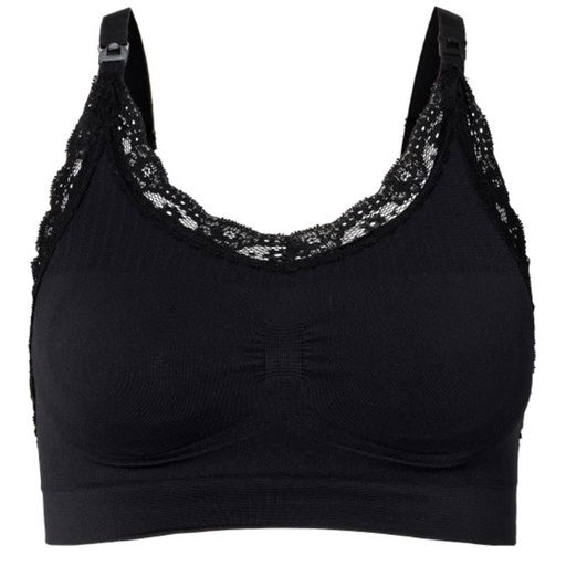 Borstvoedingsbeha seamless lace black