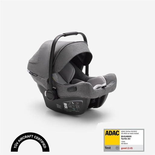 Autozitje maxi-cosi turtle air by Nuna(new) grey