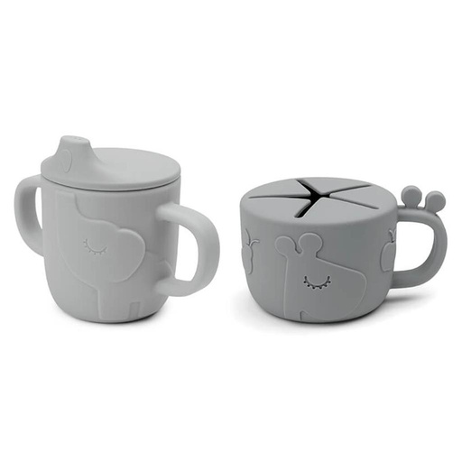 Snack cup & beker deer friends grey