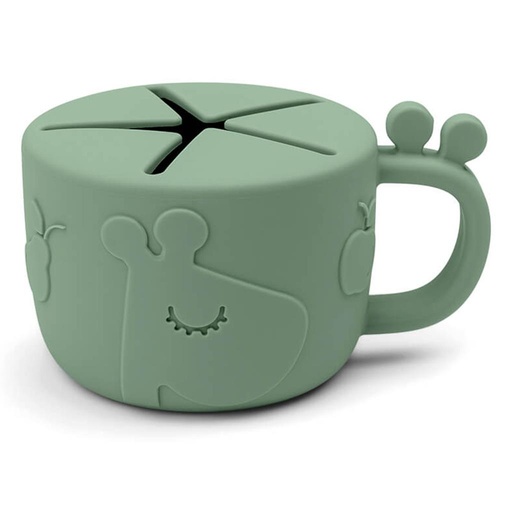 Snack cup peekaboo Raffi green