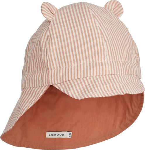 Zonnehoed Gorm stripe: tuscany rose - sandy