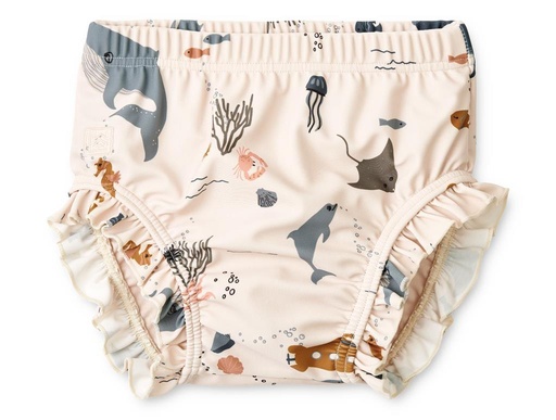 Zwembroek Mila baby printed sea creature / sandy