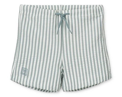 Zwembroek Otto stripe: sea blue - white