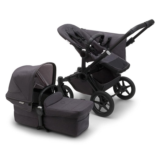 Kinderwagen Donkey5 (mineral, complete) black-washed black