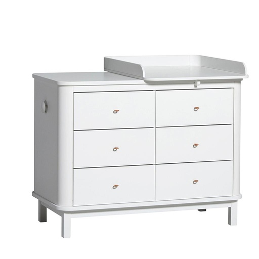 Commode 6 laden (small top) white