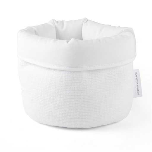 Verzorgingsmand rond cotton white