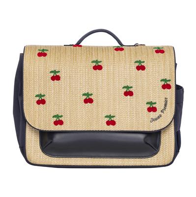 Boekentas It bag Midi Raffia Cherry