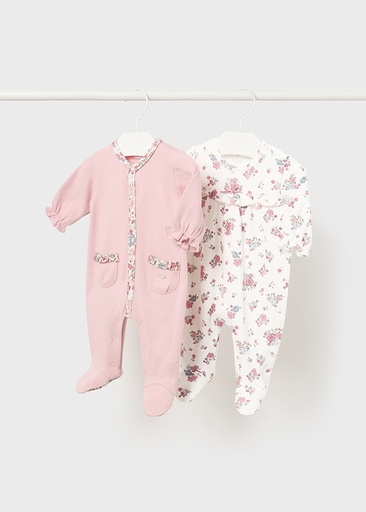 Pyjama (2 stuks) 56-Baby Rose