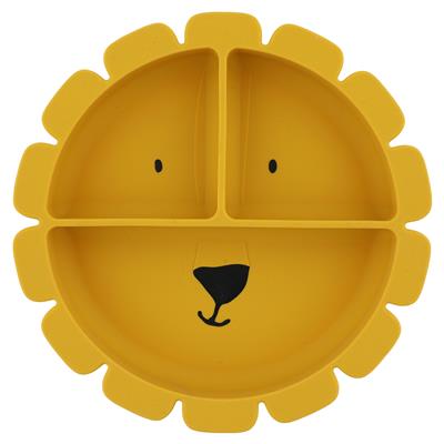 Silicone bord met vakjes en zuignap mr lion