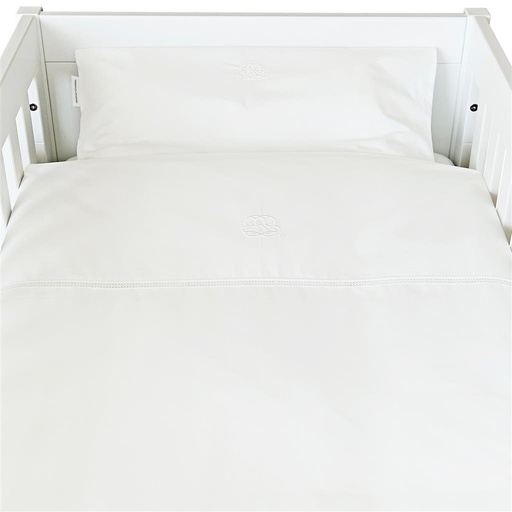 Donsovertrek bed+sloop cotton white